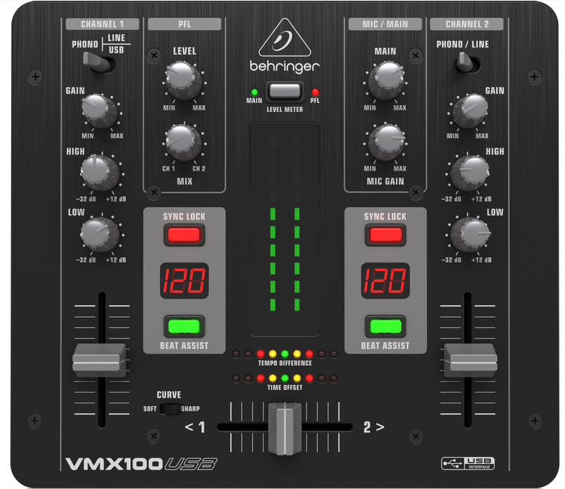 BEHRINGER-VMX100-USB-Mezclador-para-DJ
